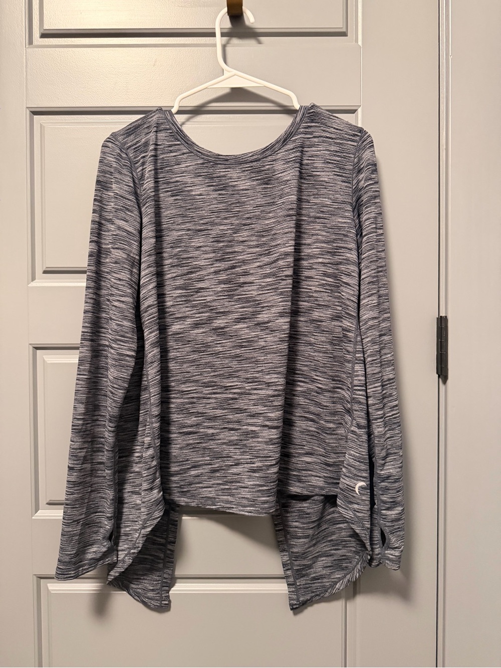 Zyia Active Women’s Long Sleeve Athletic Heathered Gray Top XXL